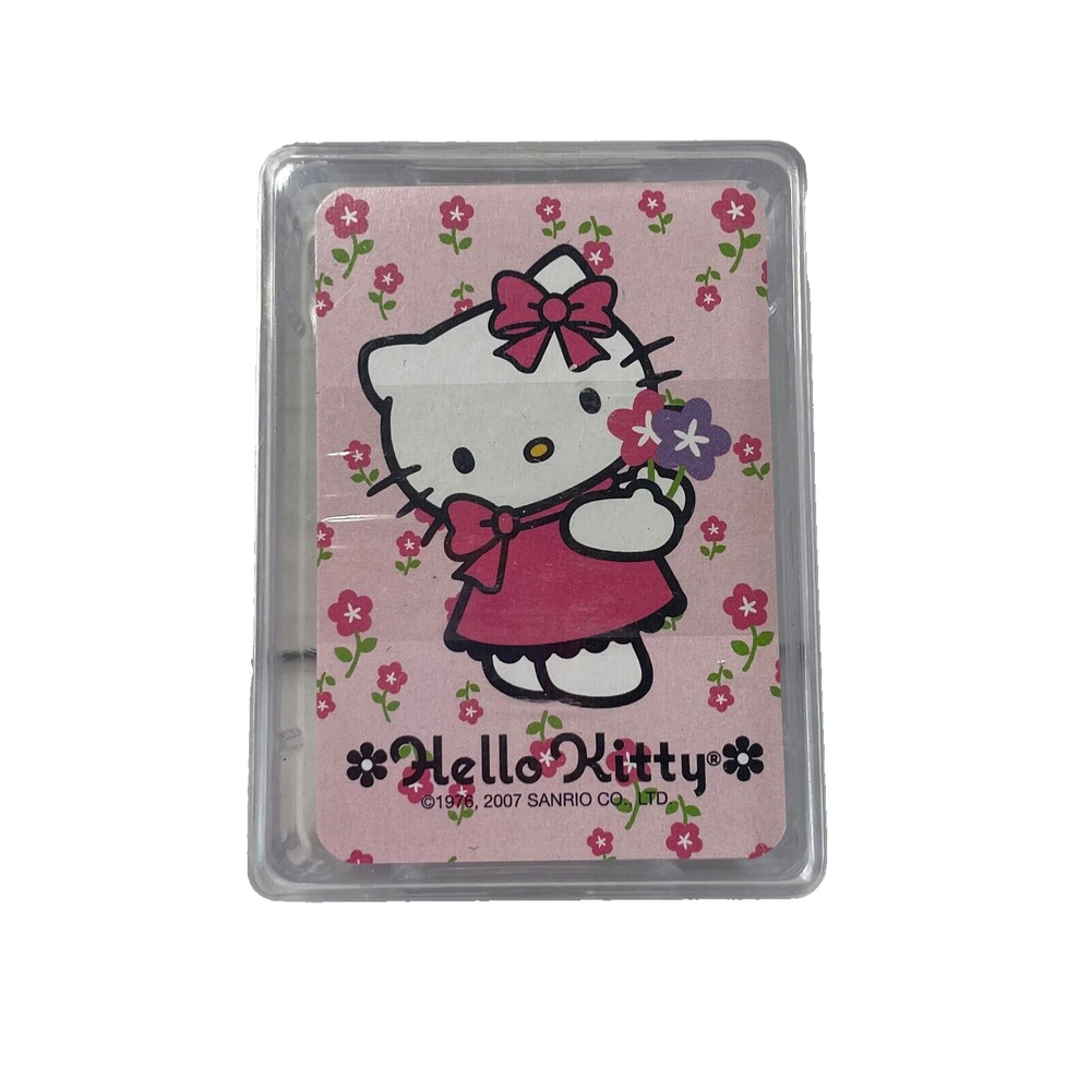 Hello Kitty Miniature Playing Cards Stocking Stuffer Sanrio 2.5" x 1.75"